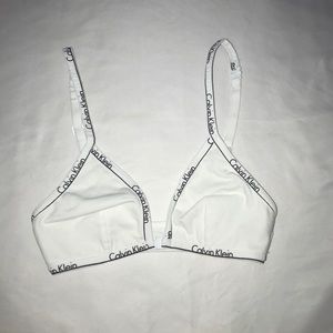 White Calvin Klein Bralette